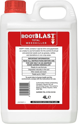 Rootblast total weedkiller - weedkiller, 4l