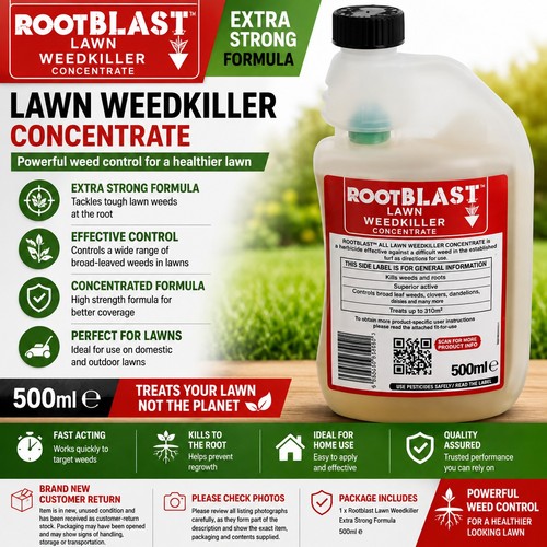 Rootblast lawn weedkiller - rootblast,